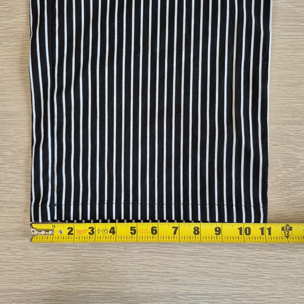 No Boundaries Black and White Pinstripe Wide-Leg Pants - Picture 12 of 12